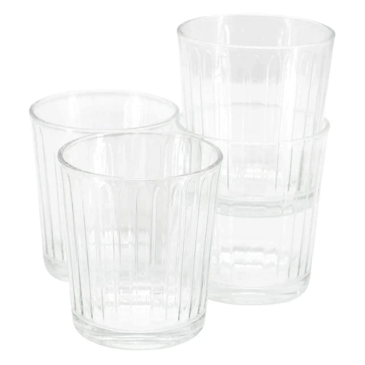 Gibson Home Moonstone 4 Piece 13.5 Ounce Double Old-Fashioned Glass Set - Drinkware