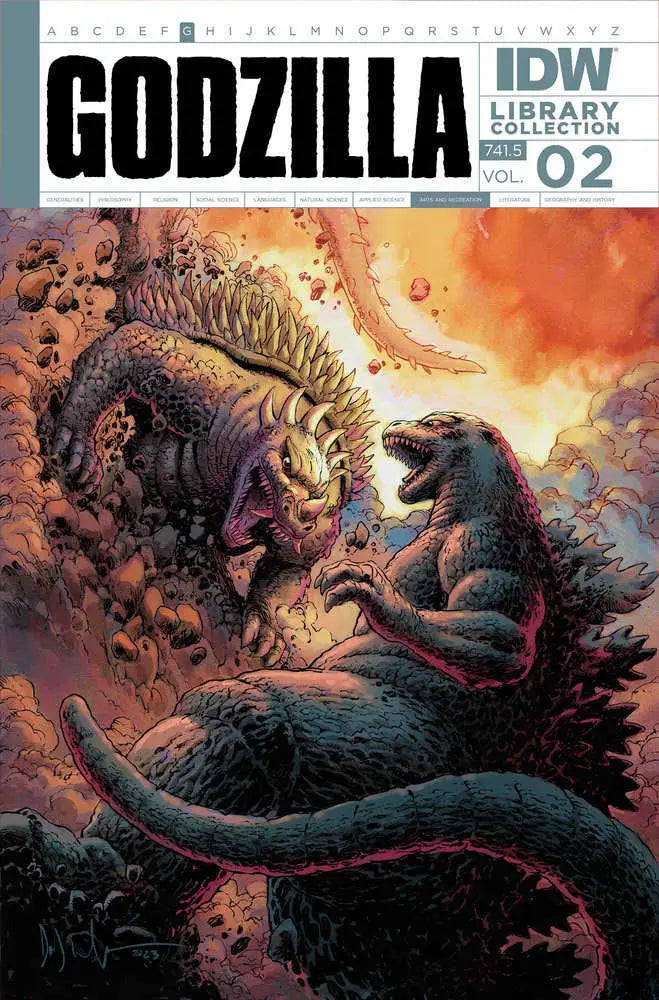 Godzilla comic book cover from Godzilla Library Collection Volume 2, part of the library collection