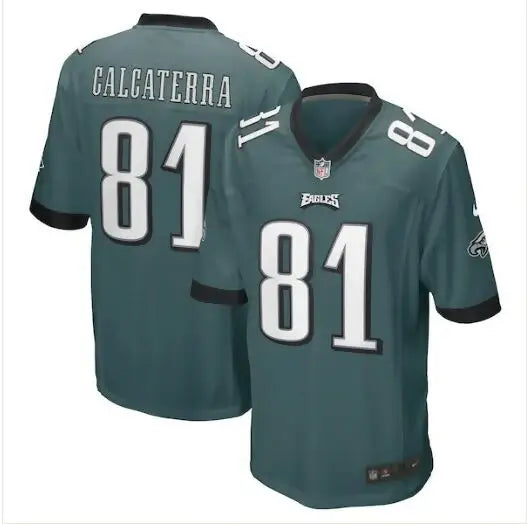 Green Philadelphia Eagles Nike Game Player Jersey with CALCATERRA 81 on back