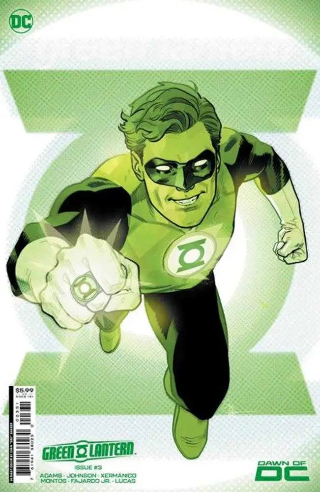 Green Lantern #3 Cover B artwork with superhero in flight and glowing power ring