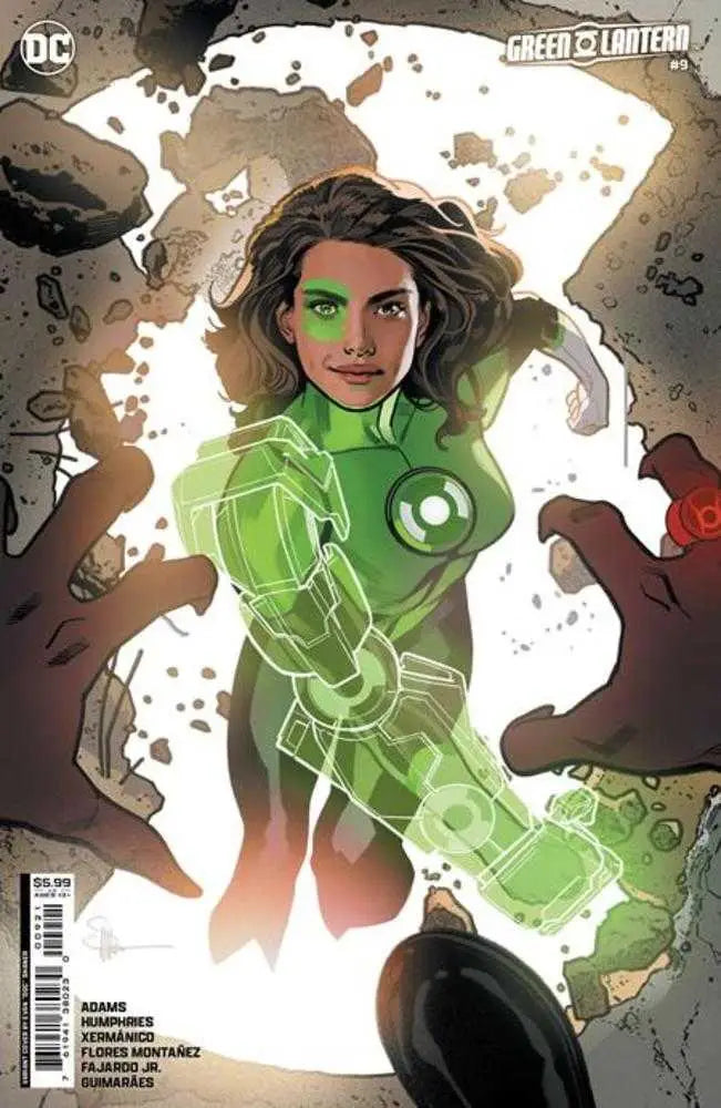 Green Lantern #9 Cover B featuring a glowing figure in an emerald power suit