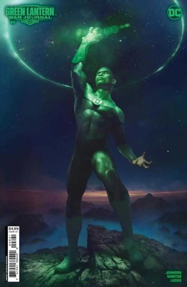 Green Lantern War Journal #8 Cover B features a figure wielding green energy powers