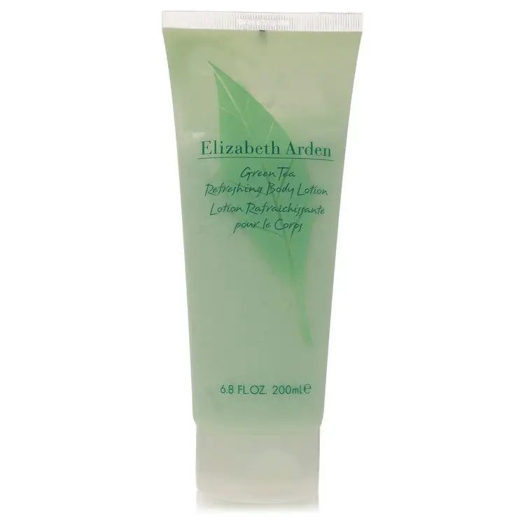 Elizabeth Arden Green Tea Refreshing Body Lotion in light green tube for breezy summer hydration