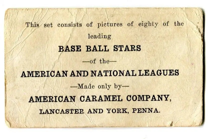 Vintage advertisement for Hank Severeid 1921 E121 American Caramel Series, St. Louis Browns