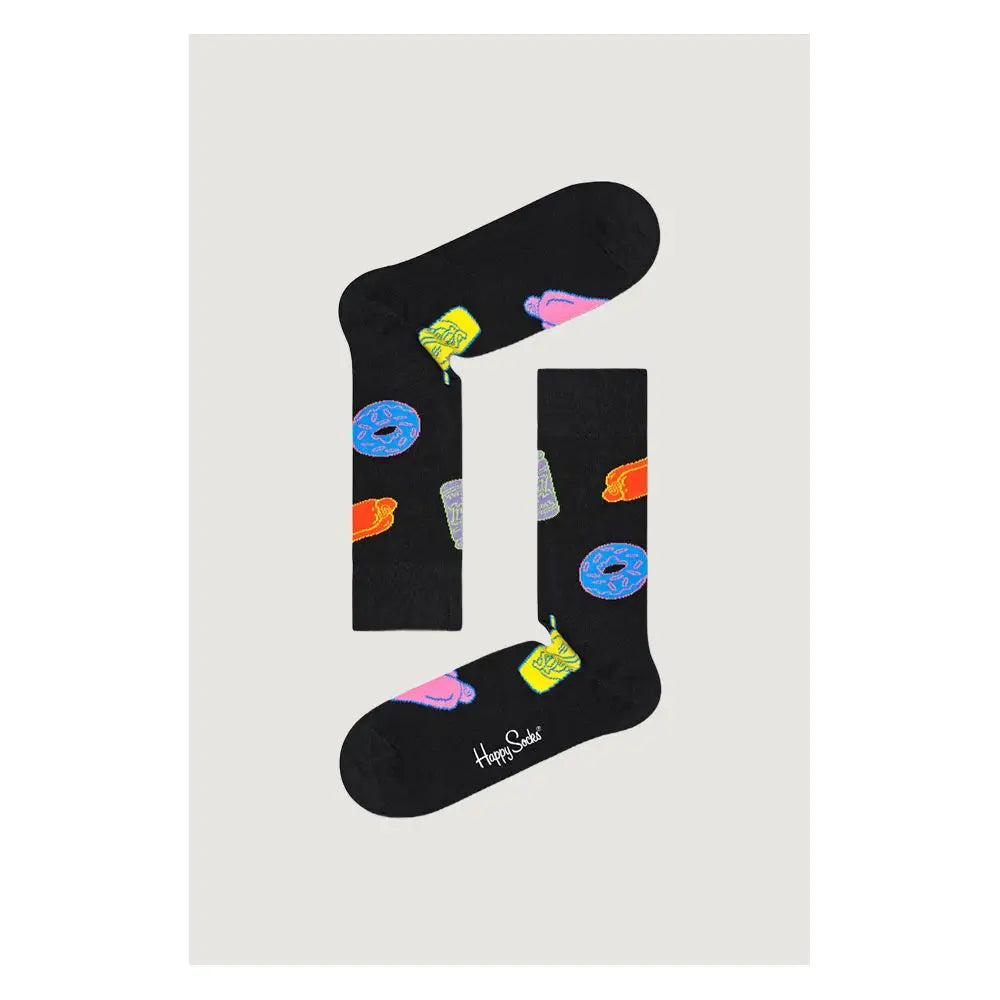 Happy Socks Black Cotton Socks - 36-40