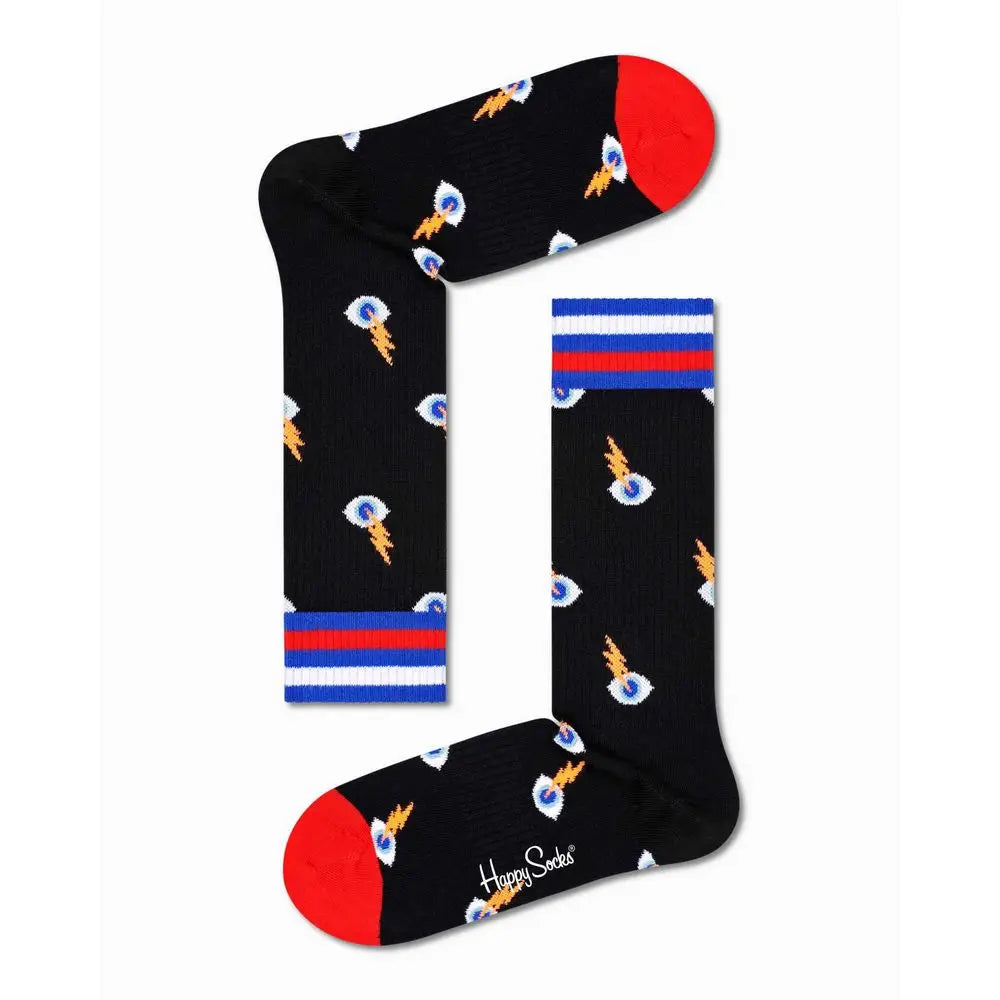 Happy Socks Black Cotton Socks - 36-40