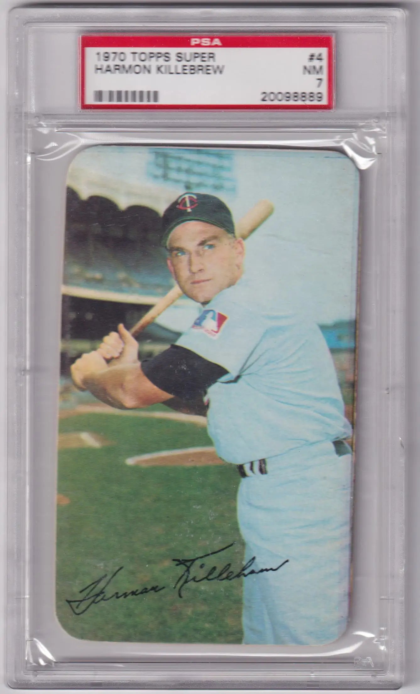 Graded Harmon Killebrew 1970 Topps Super baseball card Twins pop 16 PSA 7 NM-MT