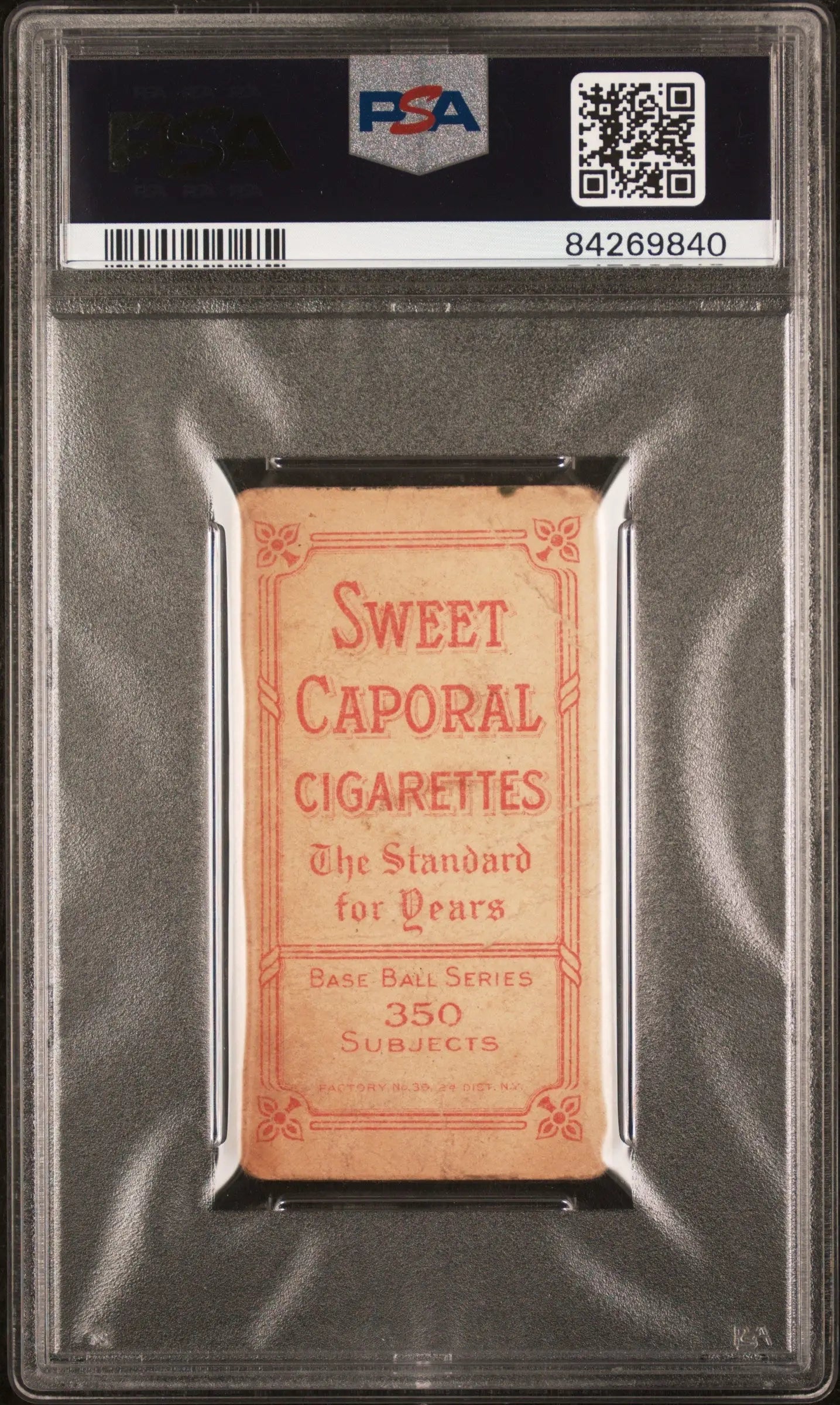 PSA-graded Harry Howell 1909-11 T206 Sweet Caporal cigarette card in protective holder