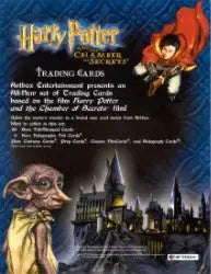 Harry Potter and the Chamber of Secrets Trading Card Sell Sheet featuring Dobby and Hogwarts