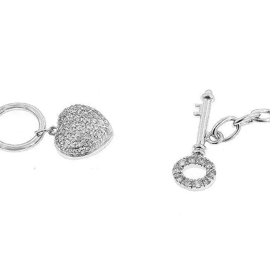 Heart and Key Bracelet - Bracelets