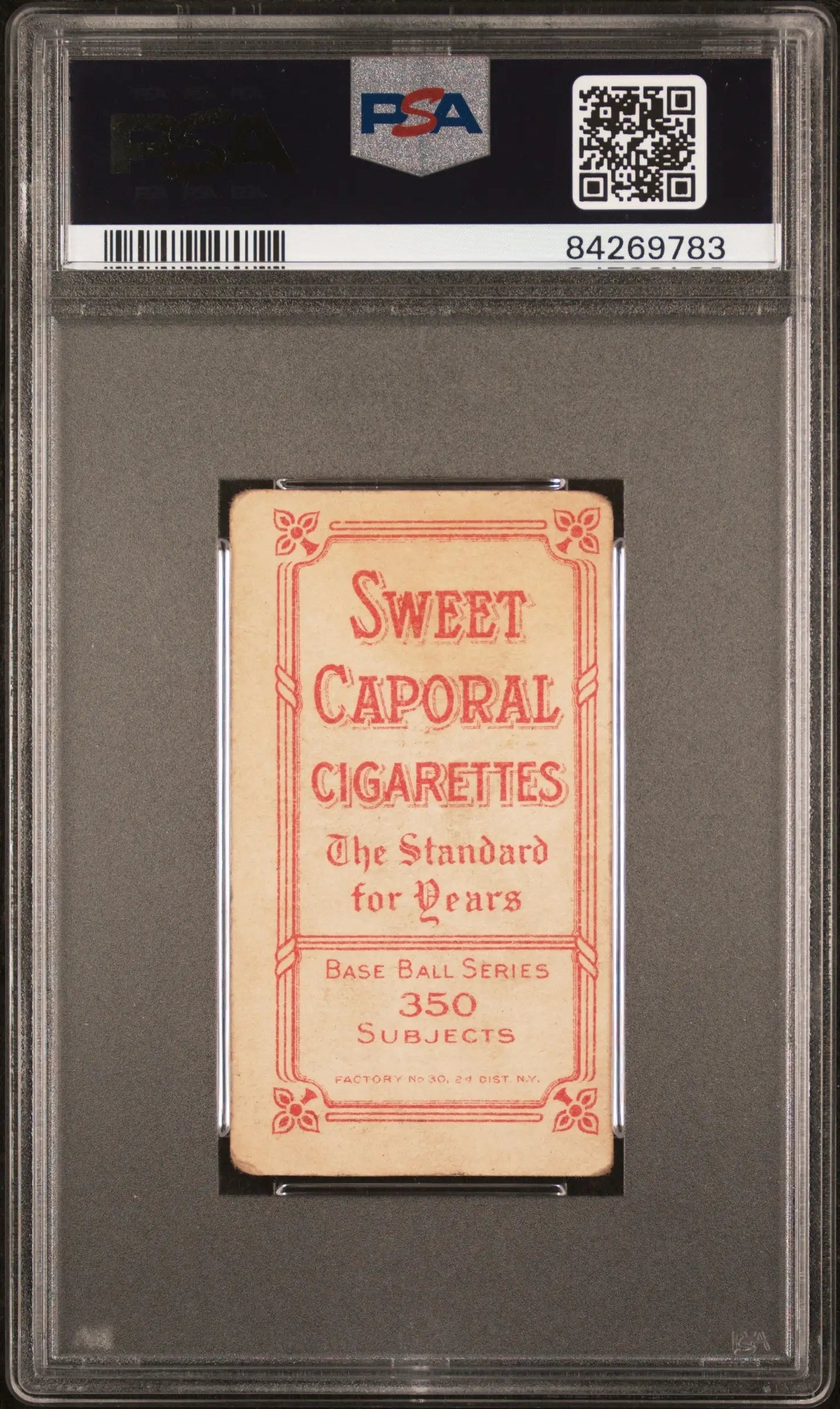 Sweet Caporal cigarette pack with pink text in Heinie Berger T206 Sweet card design