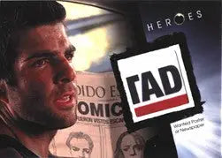 Electronic device with FAD display in Heroes Archives Relic Prop Card Sylar Wanted Poster
