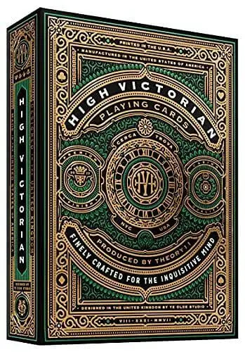High Victorian Playing Cards Green - Family Games