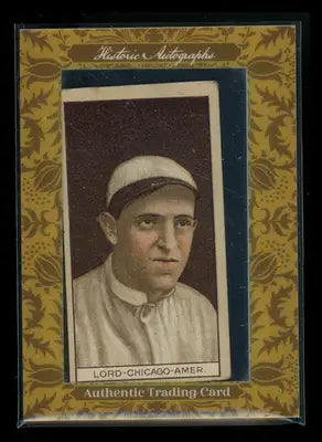 Vintage baseball trading card from Historic Autographs Gilded Age Harry Lord 1912 Cigar Card