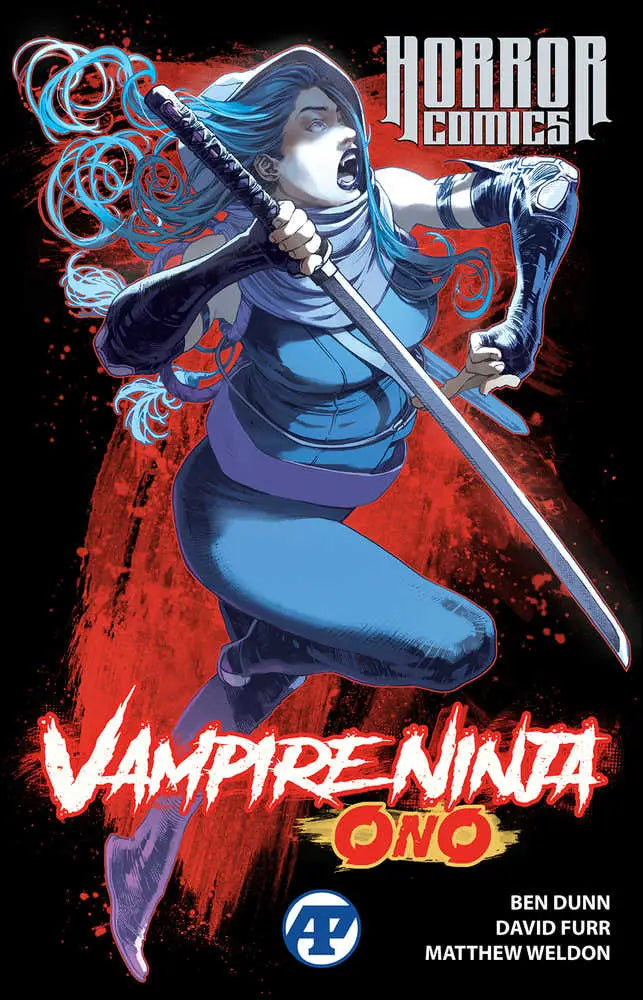 Comic book cover of HORROR COMICS VAMPIRE NINJA ONO TP featuring artwork by Ben Dunn and Matthew Weldon