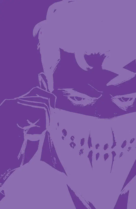 Artistic silhouette wearing a face mask on House Of Slaughter Pen & Ink #1 Cover B Variant