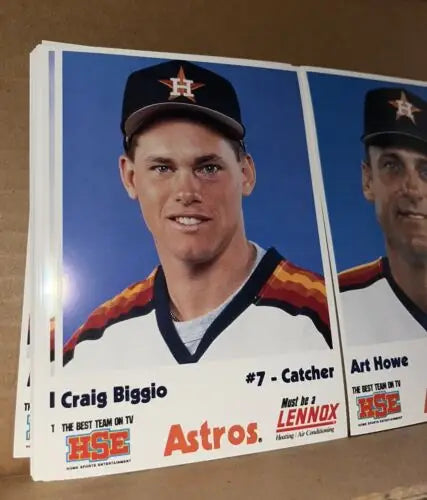 Houston Astros trading card set featuring Craig Biggio, sealed 29 cards