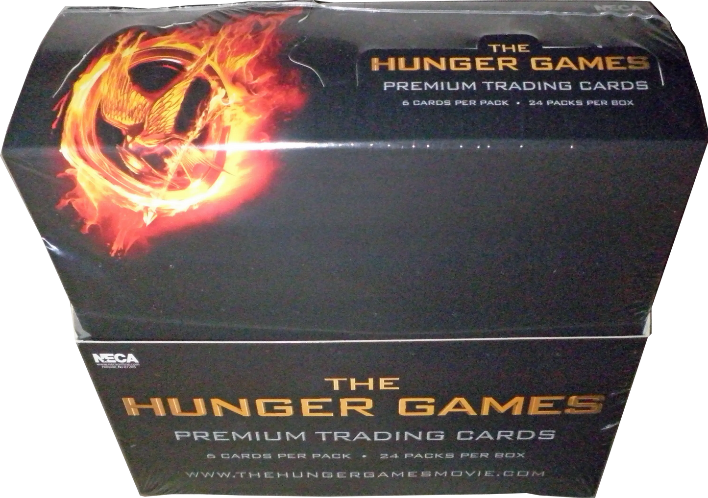 Hunger Games Factory Sealed Trading Card Box featuring Hunger Games movie cards