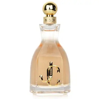 Clear glass parfum spray with gold cap and JC logo for I Want Choo Eau De Parfum 100ml