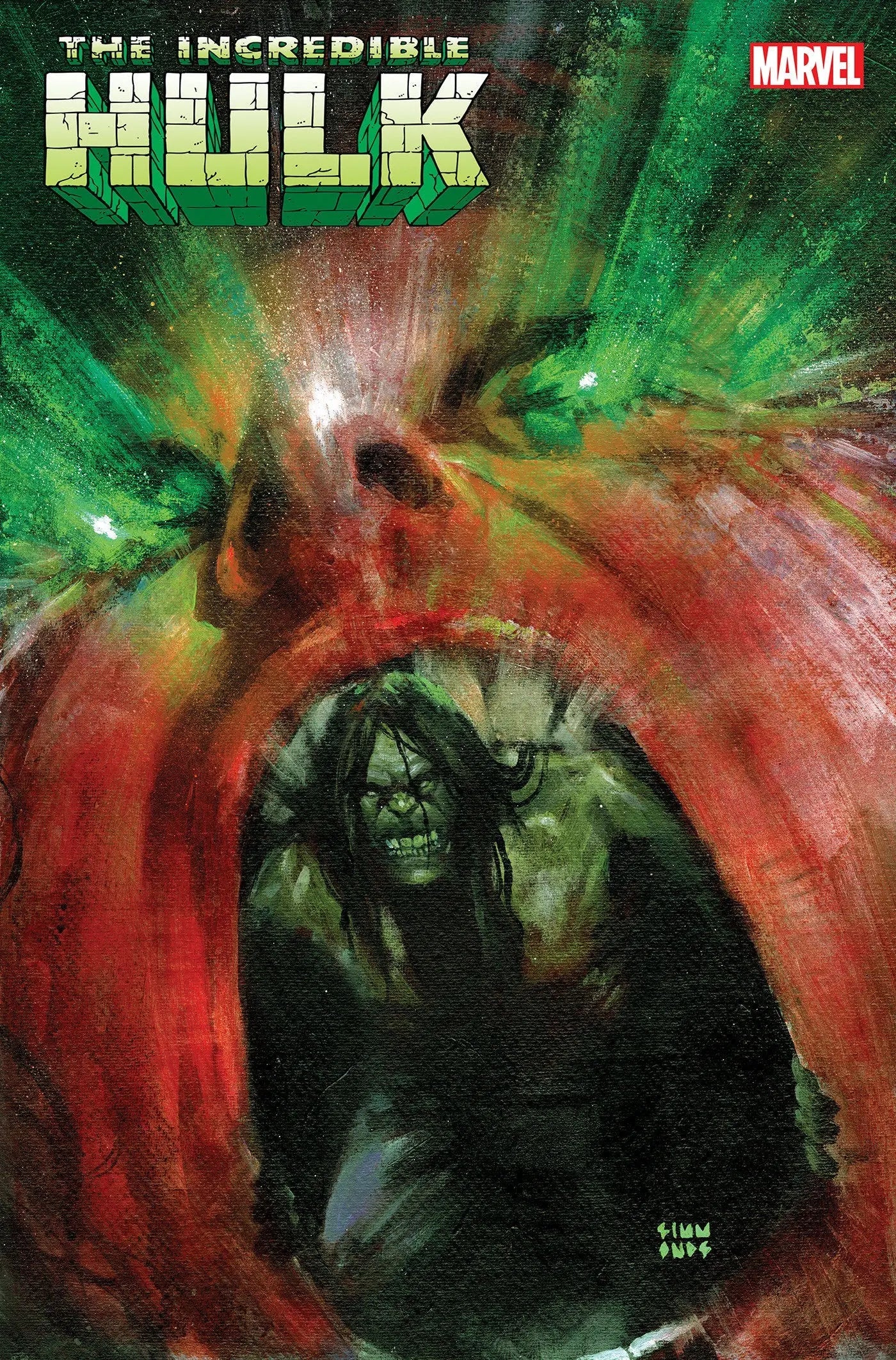 Comic book cover featuring the Hulk.