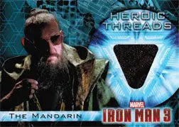 The Mandarin trading card featuring Ben Kingsley memorabilia costume and fabric swatch