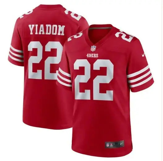 Red Isaac Yiadom San Francisco 49ers Nike Game Jersey with Yiadom and 22 on back