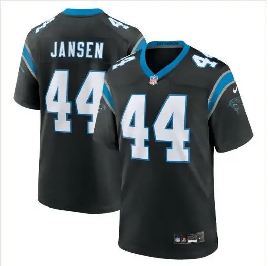 Black Panthers J.J. Jansen football jersey with white JANSEN and 44 numbers