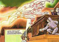 Ghostly skeletal dragon-like creature from Jack Kirby Limited Edition Medallion Chase Card