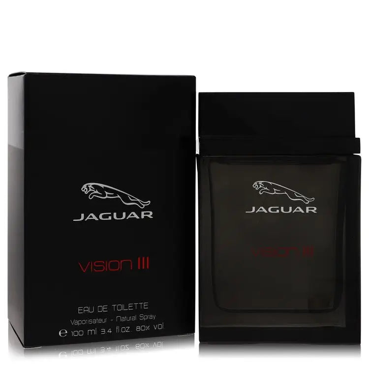 Jaguar Vision III by Jaguar Eau De Toilette spray with black fragrance bottle and box