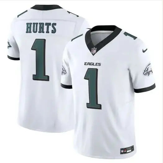 White Philadelphia Eagles Nike Vapor F.U.S.E. jersey with black and green accents