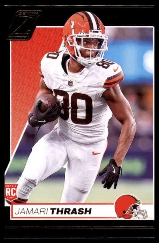 Jamari Thrash football card from Panini Zenith 2024 Rookie series for Cleveland Browns