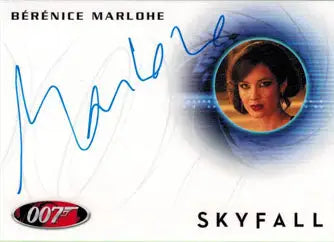 Autographed trading card of Berenice Marlohe as Severine from Skyfall 007