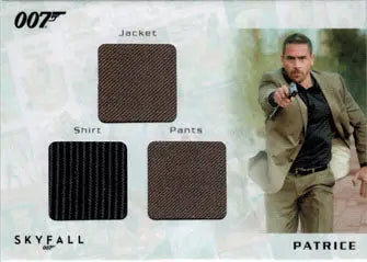 James Bond Autographs & Relics STC1 Costume Card featuring Ola Rapace as Patrice