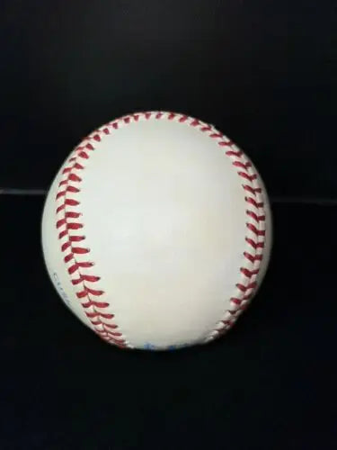White baseball with red stitching featuring James Cool Papa Bell’s signature