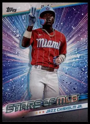 Jazz Chisholm Jr. Miami Marlins 2024 Topps Stars of MLB trading card