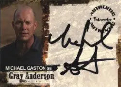 Autograph card of Michael Gaston as Gray Anderson from Jericho Season 1