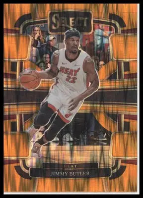 Jimmy Butler Panini Select Orange basketball card from 2023-24 Miami Heat product