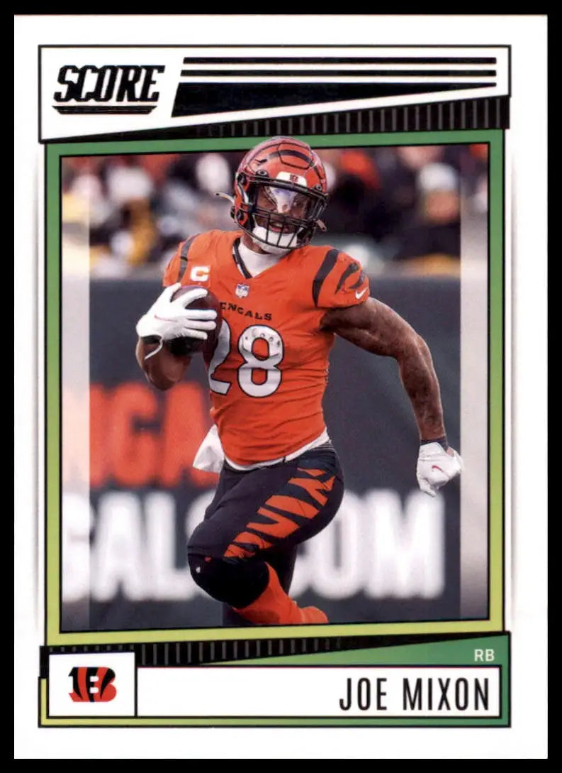 Joe Mixon football card from 2022 Score Cincinnati Bengals product