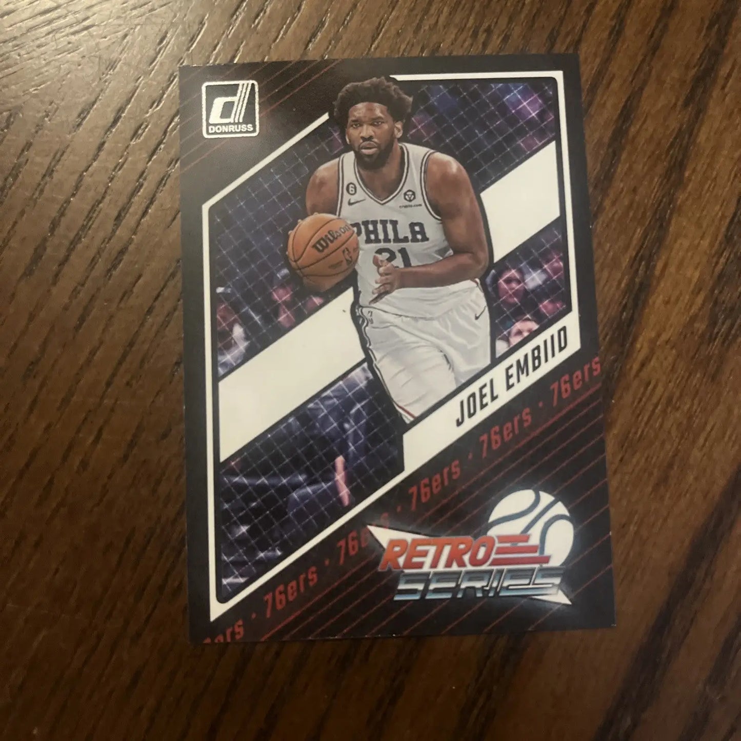 Joel Embiid basketball card from a collectible 16 card lot of trading cards