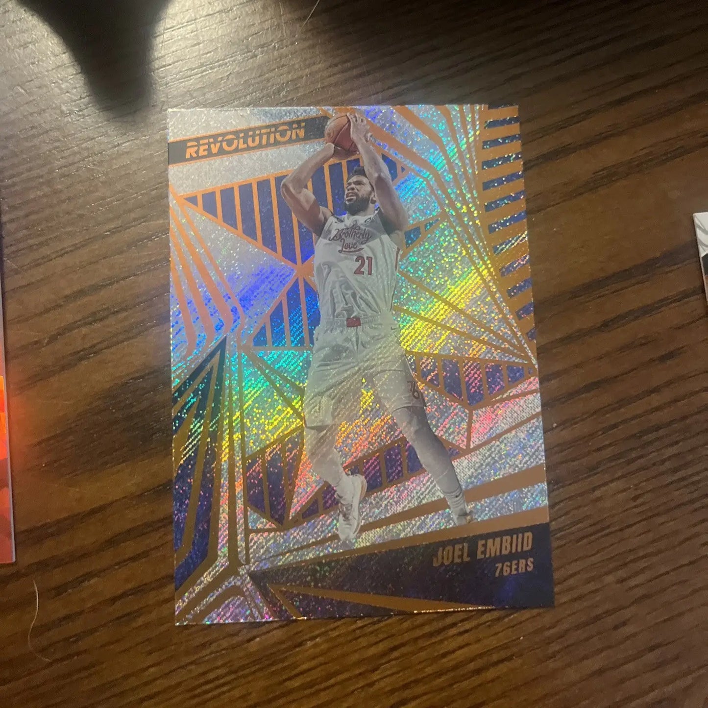 Joel Embiid basketball card from a premium trading card lot collection