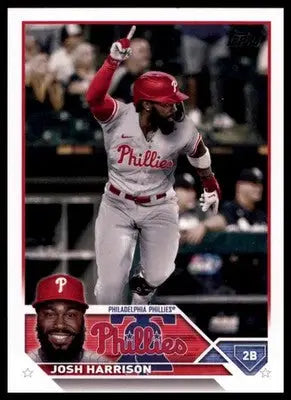Josh Harrison 2023 Topps baseball card featuring Philadelphia Phillies player