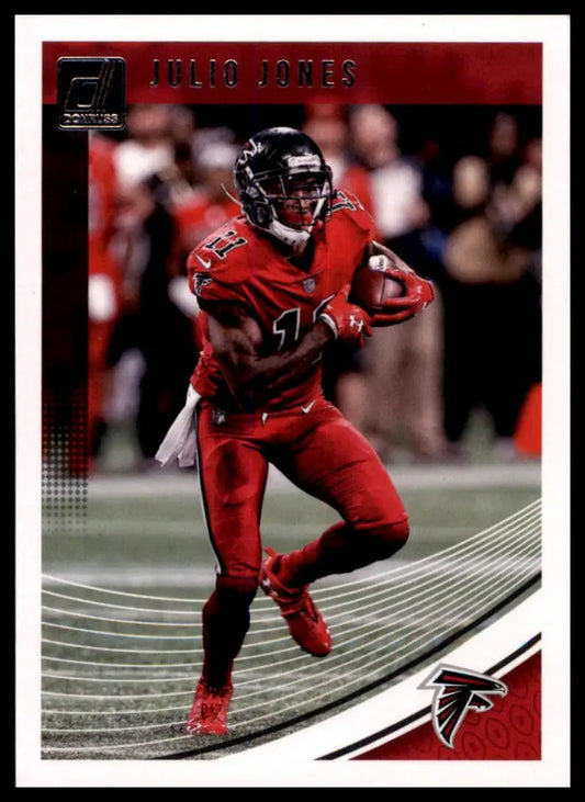 Julio Jones football card from 2018 Donruss Atlanta Falcons product