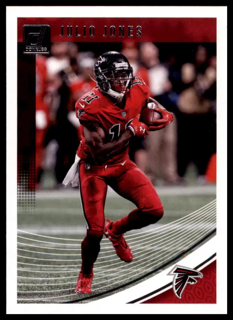 Julio Jones football card from 2018 Donruss Atlanta Falcons collectible