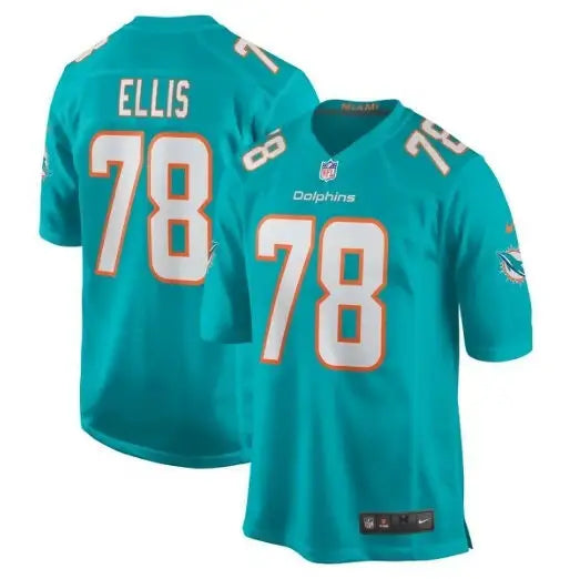 Justin Ellis Miami Dolphins Nike Game Jersey with number 78 and Ellis Miami Dolphins name