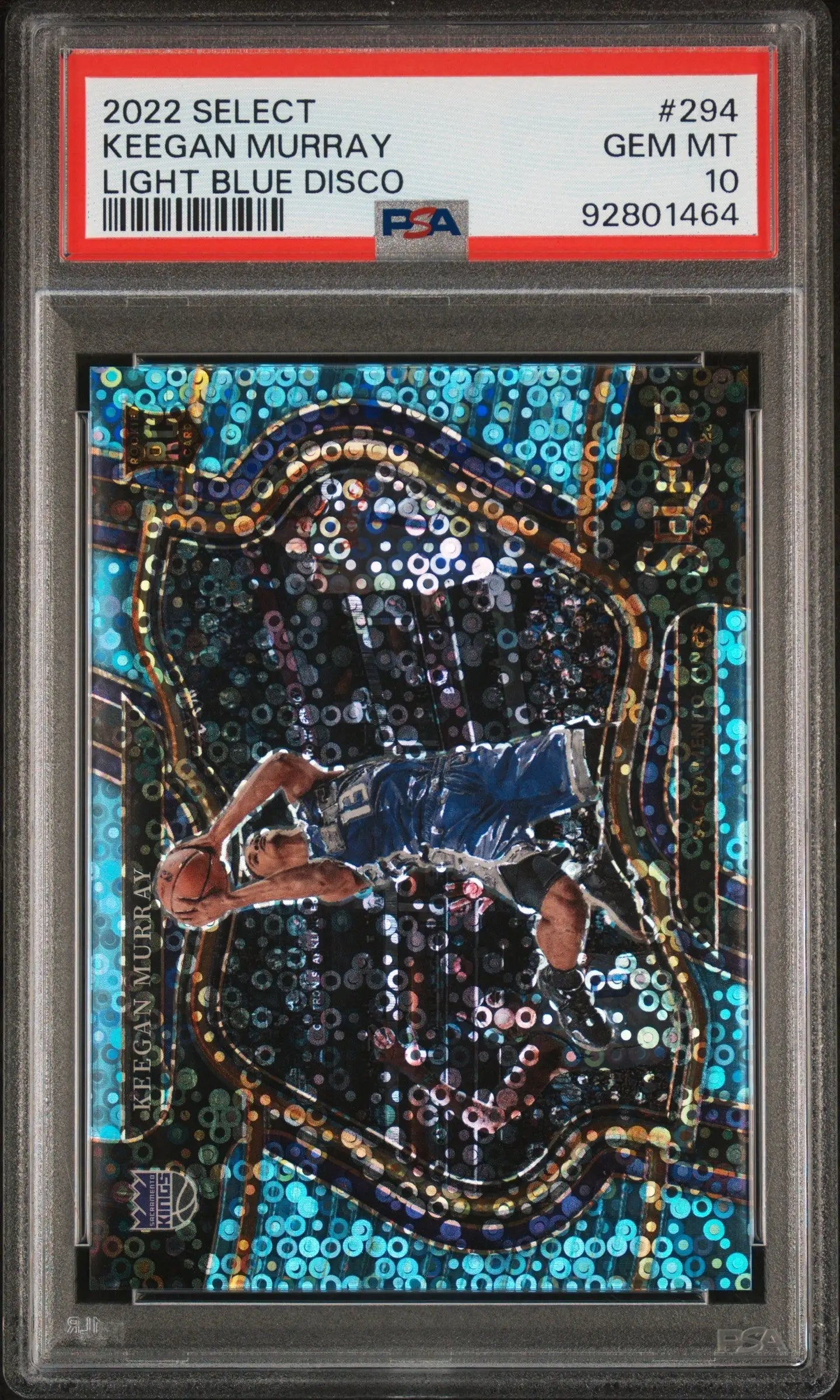 Keegan Murray 2022 Panini Select #294 Light Blue Disco #39/99 PSA 10 Gem Mint - Singles