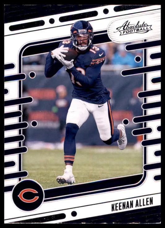Football card featuring Keenan Allen from Panini Absolute 2024 Retail series
