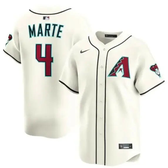 Cream-colored Ketel Marte Arizona Diamondbacks Nike Alternate Limited Player Jersey