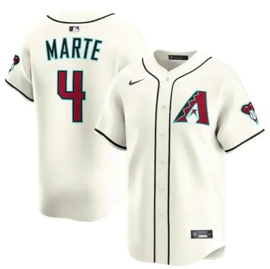 Cream-colored Ketel Marte Arizona Diamondbacks Nike Alternate Limited Player Jersey