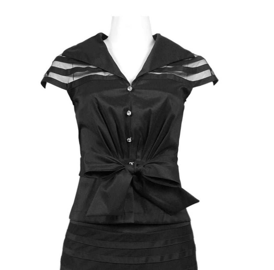 LAST ONES Karen Miller Milla Belle 2PC, Black Day Dress ONLY Size 8 & 12 Remaining ! Women's Apparel