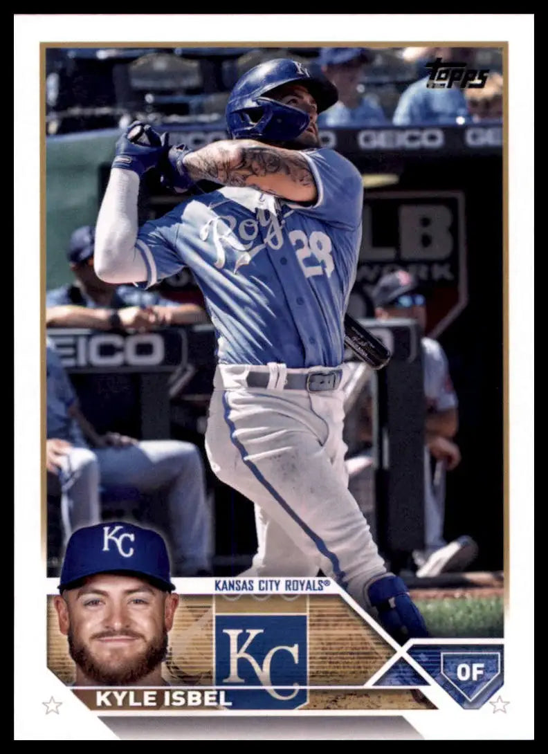 Kyle Isbel baseball card from 2023 Topps Kansas City Royals collection